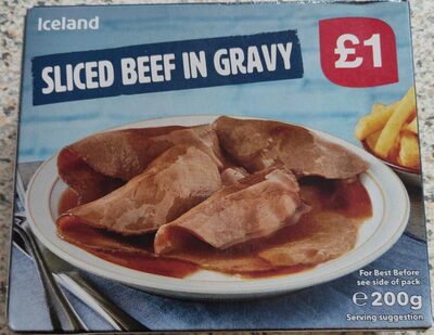 Sliced beef in gravy