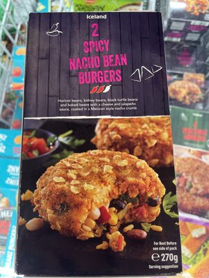 Spicy nacho bean burgers