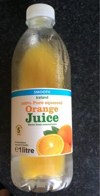 Iceland 100% Pure Squeezed Orange Juice front packaging