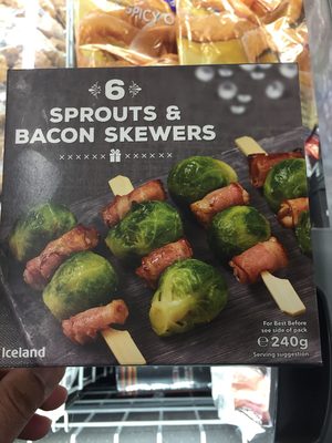 Sprouts bacon skewers