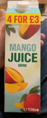 Mango Juice Drink front packaging