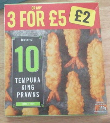 Tempura King Prawns front packaging