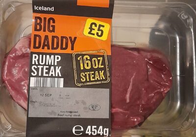 Big Daddy Rump Steak 16oz