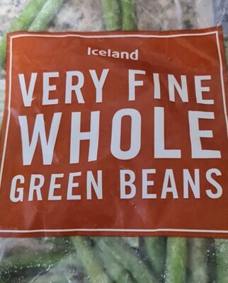 Very fine whole green beans