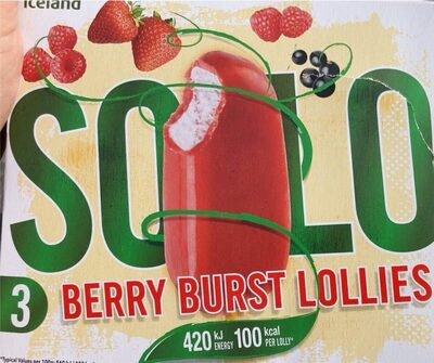 Berry Burst Lollies front packaging
