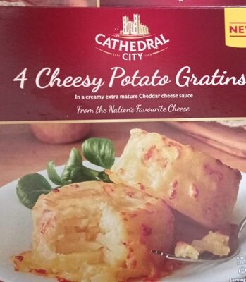CATHEDRAL SINCE CITY 1986 Our Cheese Gratins 4 GRA front packaging