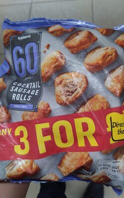 Cocktail sausage rolls 60pk