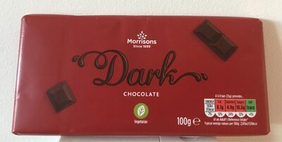 Dark Chocolate 100g front packaging