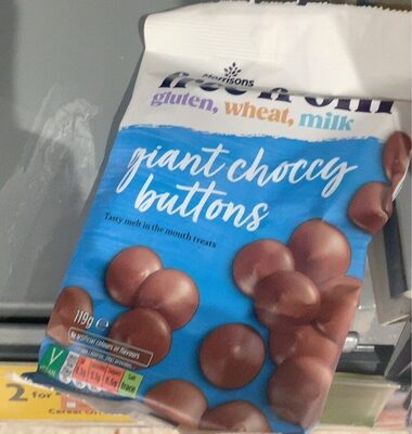 Chocolate buttons front packaging