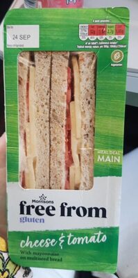 Cheese and Tomato gluten free sandwhich