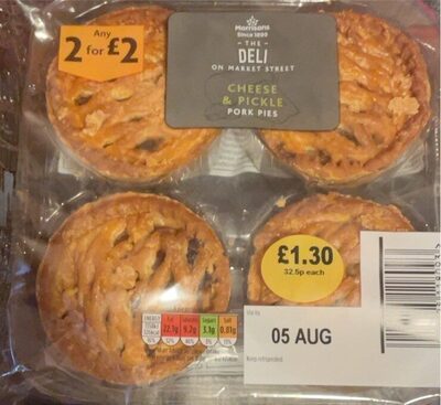 Cheess & Pickle Pork Pies