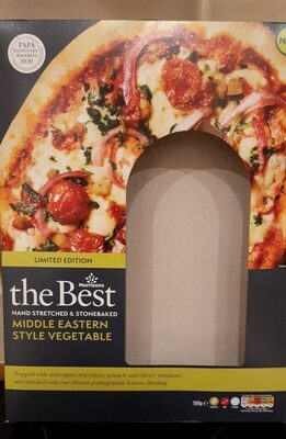 Middle Eastern Style Vegetable Pizza front packaging