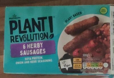 6 Herby Sausages front packaging