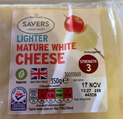 Savers light mature cheddar