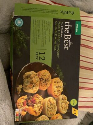 The Best Plant-Based Savoury Crumble Mini Pies