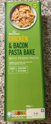 Chicken and bacon pasta bake