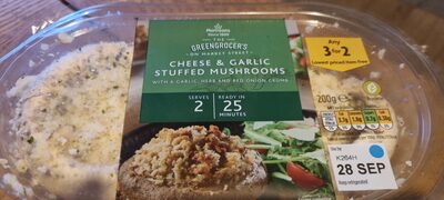 Cheese & Garlic Stuffed Mushrooms