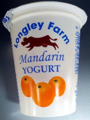 Longley farm mandarin yoghurt front packaging