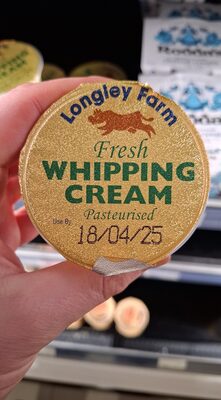 whipping cream