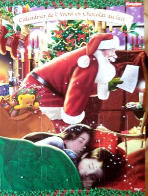 Calendrier de l'Avent en chocolat au lait