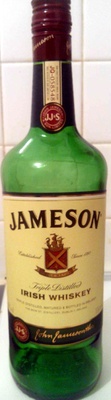 Jameson Whiskey front packaging