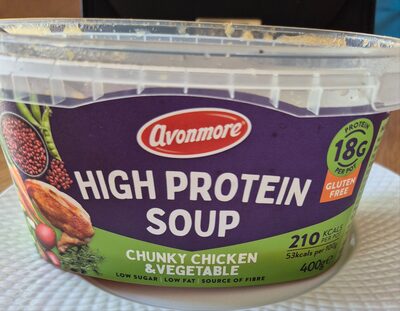 High Protein Soup Chicken Veg