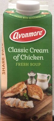 Classic cream of chicken fresh soup front packaging