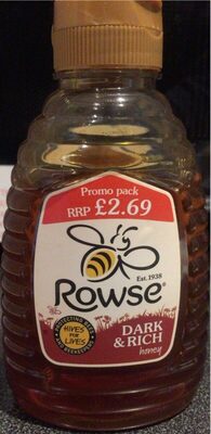 Dark & rich honey front packaging