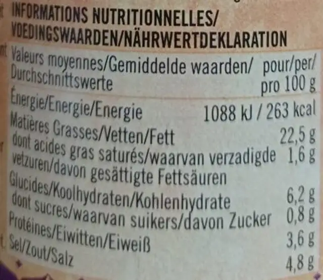 Extra hot curry paste nutrition facts table