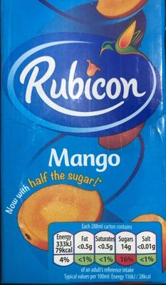 Rubicon Mango 288ml