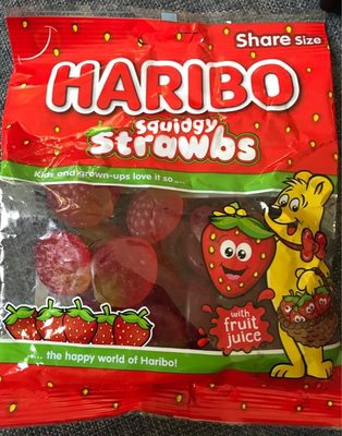 Haribo squidgy strawbs