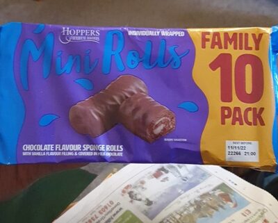 Chocolate Flavour Sponge Rolls