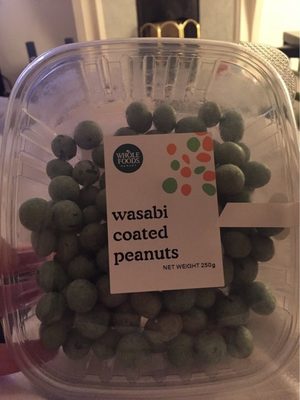 Wasabi coated peanuts