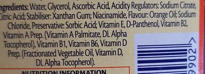 Baby & Toddler Multivitamins Everyday Health ingredients label