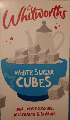 white sugar cubes