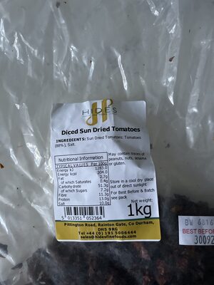 Diced Sun Dried Tomatoes