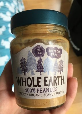 Smooth Organic Unsalted Peanut Butter front packaging