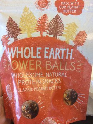 Whole Earth Power Balls Classic Peanut Butter Protein Snack 50G