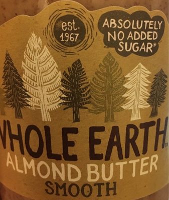Almond butter smooth front packaging