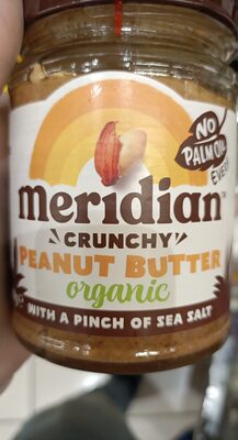 Meridian Organic Crunchy Peanut Butter - No Added Sugar imp