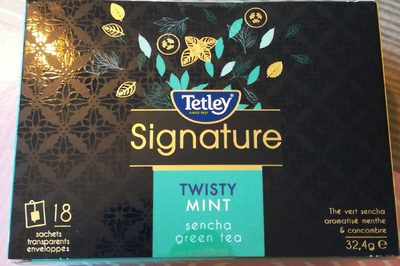 Signature Twisty Mint Sencha Green Tea front packaging