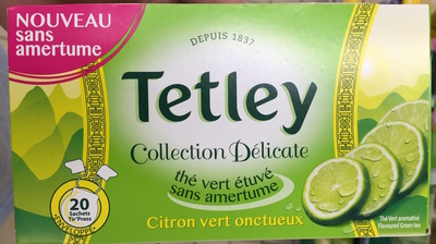 Thé vert étuvé front packaging
