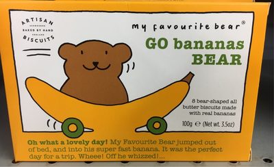 Go Bananas Bear Banana Biscuits