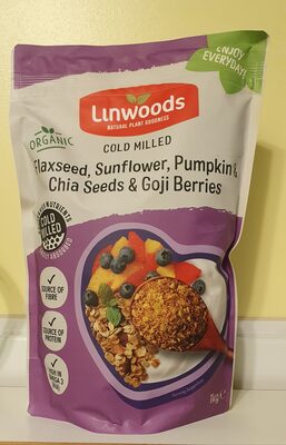 Milled organic premium flax, sunflower, pumpkin & sesame seeds