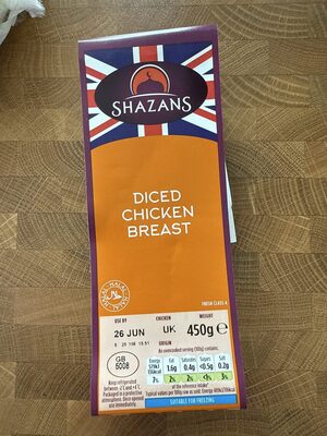 Diced chicken breast