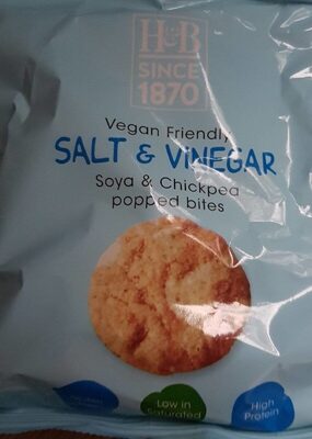 Salt and vinegar soya chickpea popped bites