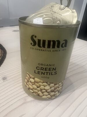 organic green lentils