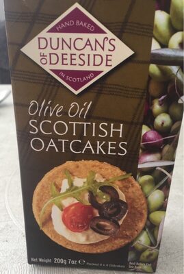 Olive oil scottish oatcakes front packaging