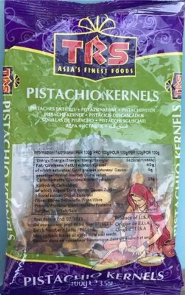 Pistachios kernels front packaging