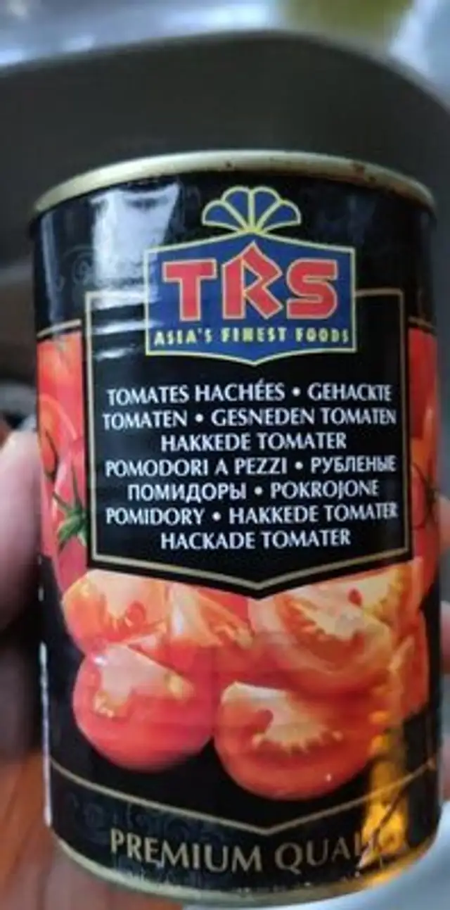 TRS chopped tomatoes front packaging